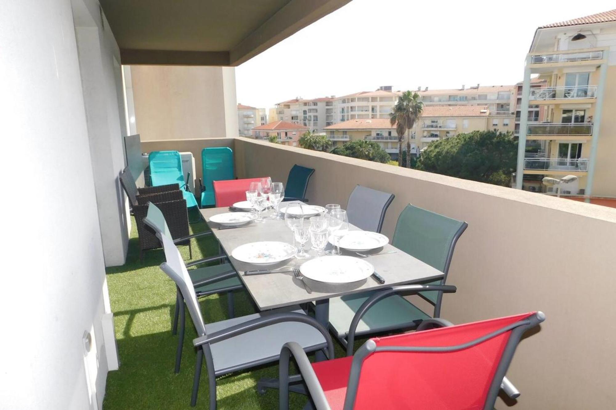 06ch Beautiful T3 With Terrace - 300m Exflora Park * Antibes